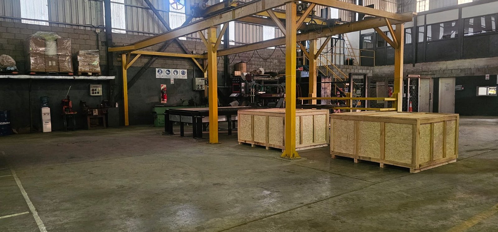 Galpón y taller propios de Branch en el parque industrial de Burzaco
